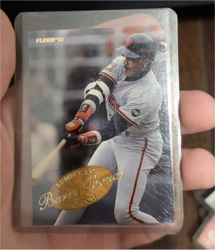 1995 Fleer Lumber Company #3 Barry Bonds — front