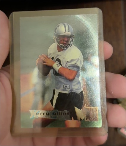 1995 Fleer Metal #21 Kerry Collins — front