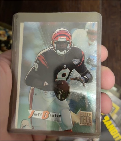 1995 Fleer Metal #34 Jeff Blake — front
