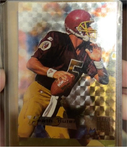 1995 Fleer Metal Silver Flashers #41 Heath Shuler — front
