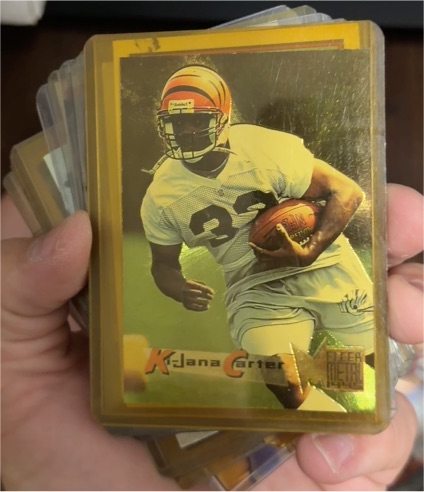 1995 Fleer Metal #35 Ki-Jana Carter — front