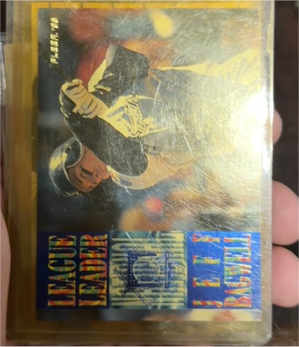 1995 Fleer League Leader #8 Jeff Bagwell — front