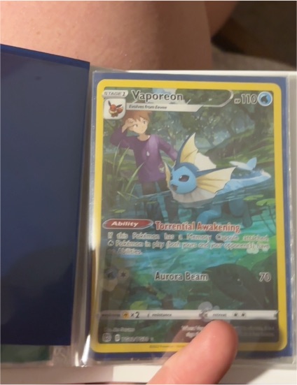 2022 Pokémon Brilliant Stars #TG02 Vaporeon — front