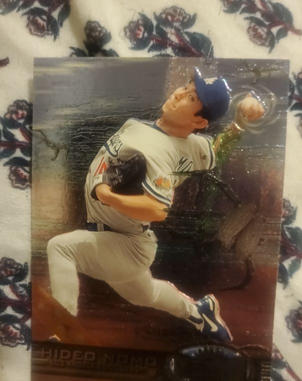 1997 Skybox Metal Universe #104 Hideo Nomo — front