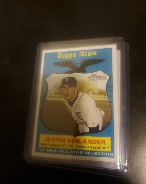 2008 Topps Heritage #500 Justin Verlander — front