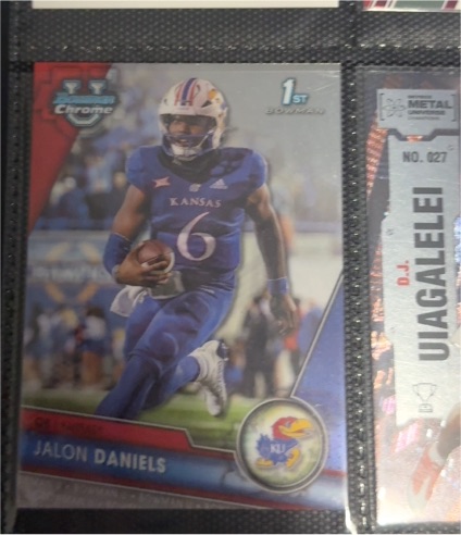2023 Bowman University Chrome #173 Jalon Daniels — front