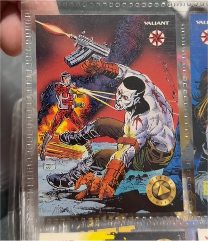 1993 Upper Deck Pyramid The Valiant Bloodshot #118 — front