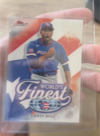2026 Topps Finest World's Finest #WF-30 Edwin Díaz — front