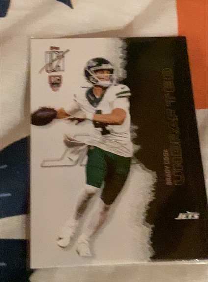 2021 Panini Chronicles Football #RC Zach Wilson Rookie Card Matte — front