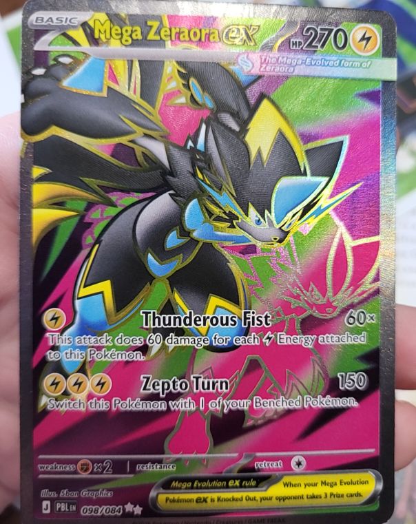 2021 Pokémon TCG Mega Zeraora EX #098 — front