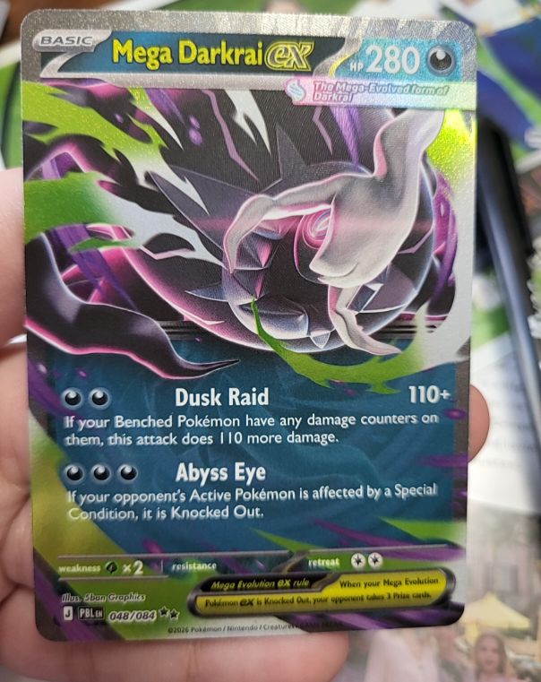 2026 Pokemon Mega Darkrai GX #048 — front