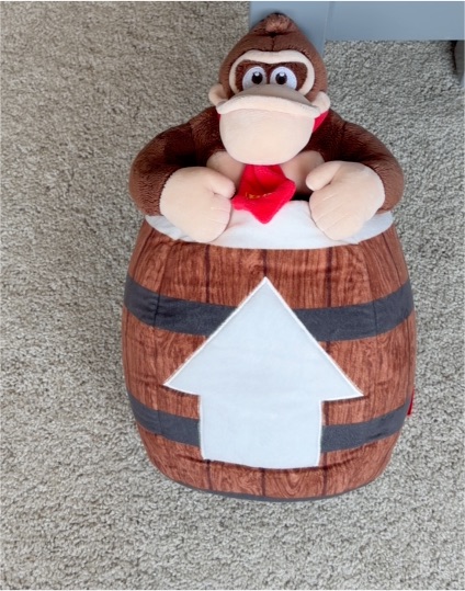 2025 Nintendo Donkey Kong Plush Cushion Toy Universal Studios Japan Super Nintendo World — front
