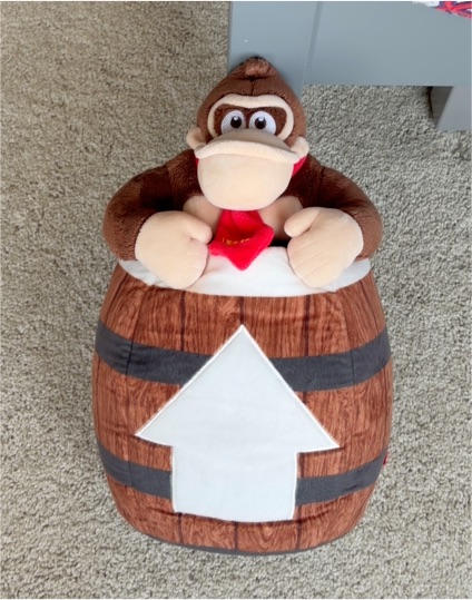 2025 Universal Studios Japan Super Nintendo World Donkey Kong Plush Cushion — front