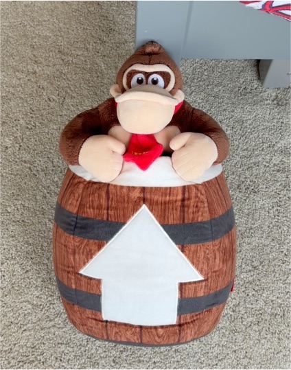 2024 Universal Studios Japan Super Nintendo World Donkey Kong Plush Cushion Toy — front