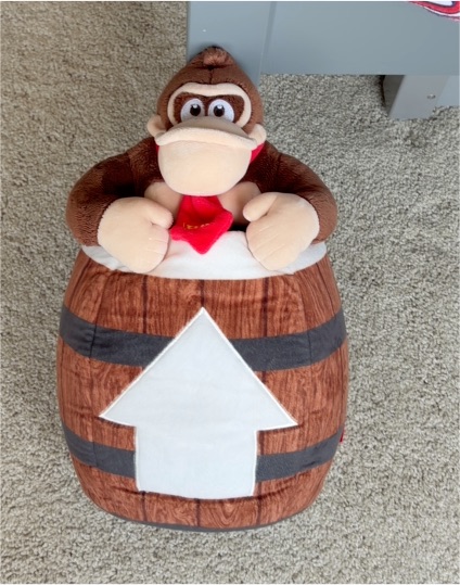 2025 Universal Studios Japan Super Nintendo World Donkey Kong Plush Cushion Toy — front