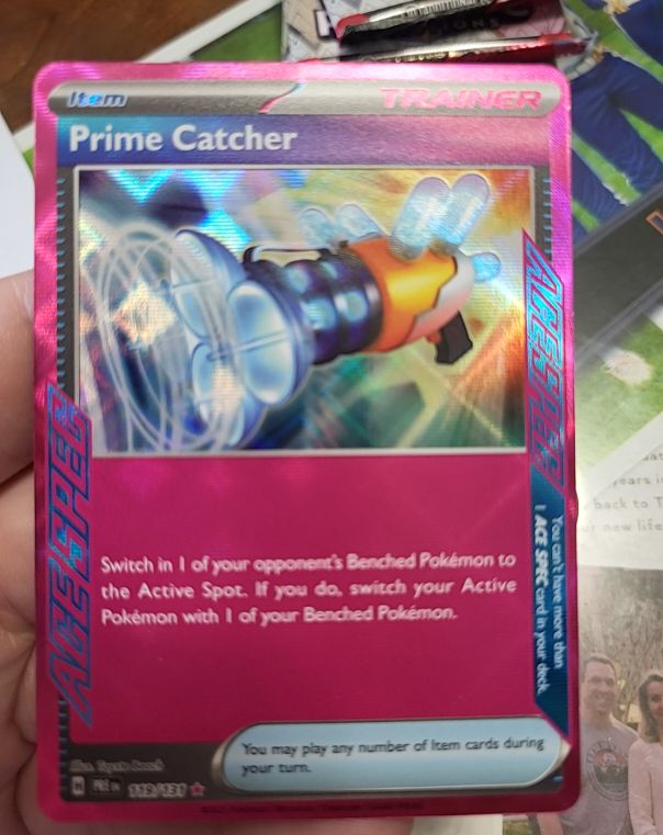 2025 Pokémon Prismatic Evolutions #119 Prime Catcher — front