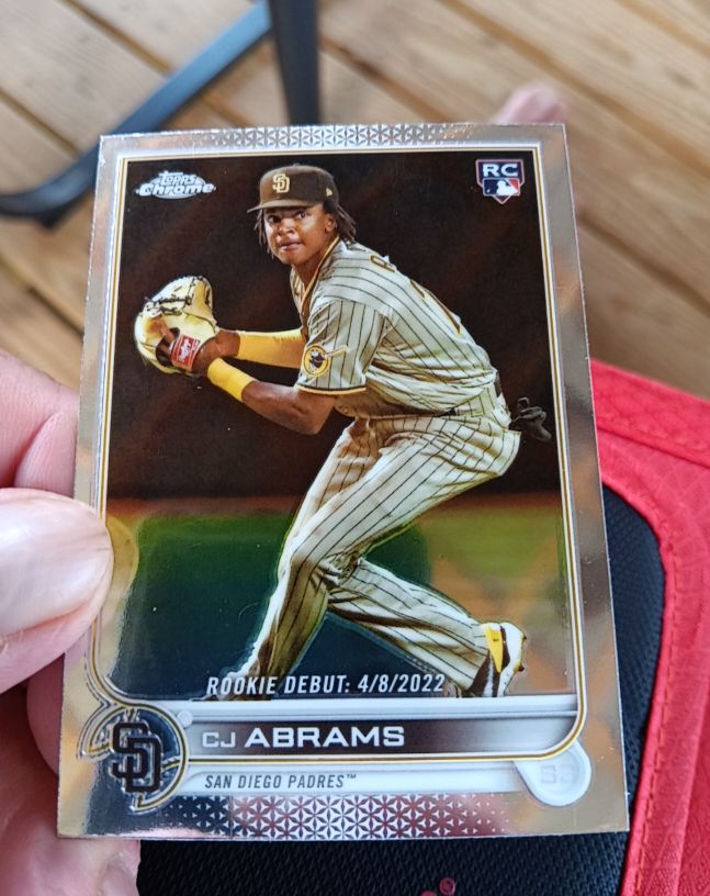 2022 Topps Chrome Update #USC102 CJ Abrams — front