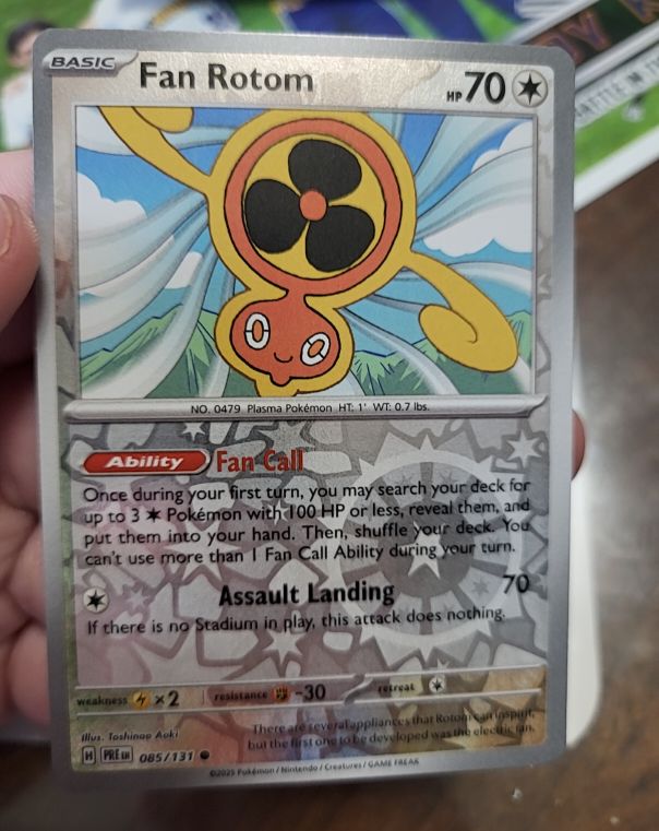 2023 Pokémon SV: Prismatic Evolutions #085 Fan Rotom — front