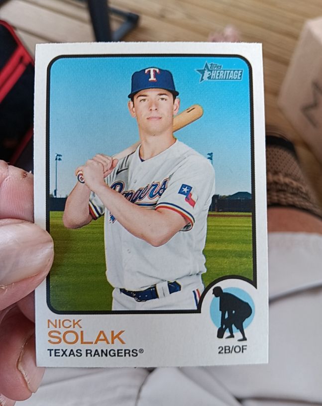 2022 Topps Heritage #183 Nick Solak — front