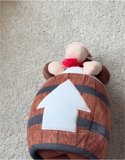2025 Universal Studios Japan Super Nintendo World Donkey Kong Plush Cushion Toy — front