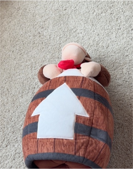 2024 Universal Studios Japan Super Nintendo World Donkey Kong Plush Cushion Toy — front