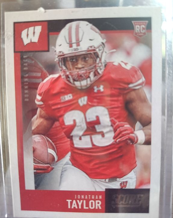 2020 Score #385 Jonathan Taylor Rookie Card — front