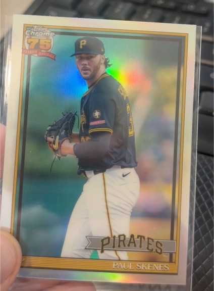 2026 Topps Chrome 75th Anniversary #91CB-15 Paul Skenes — front