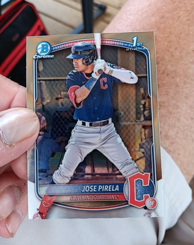 2025 Bowman Chrome Prospects #BCP-111 Jose Pirela — front