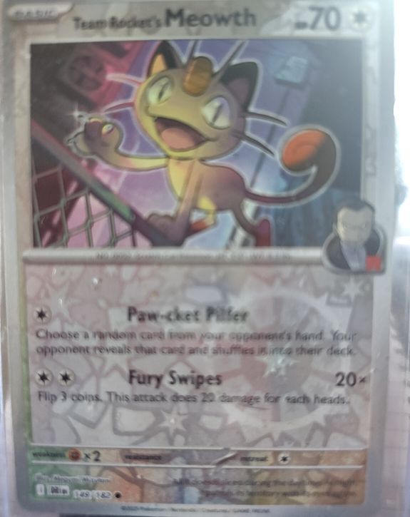 2023 Pokémon Ascended Heroes #161 Team Rocket's Meowth — front