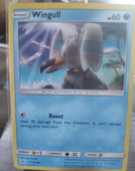 2017 Pokémon Sun & Moon Base Set #37 Wingull — front