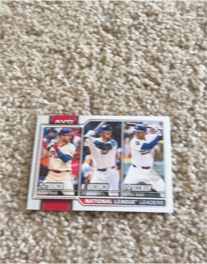 2026 Topps Series 1 National League Leaders #151 Justin Turner / Nico Hoerner / Freddie Freeman — front