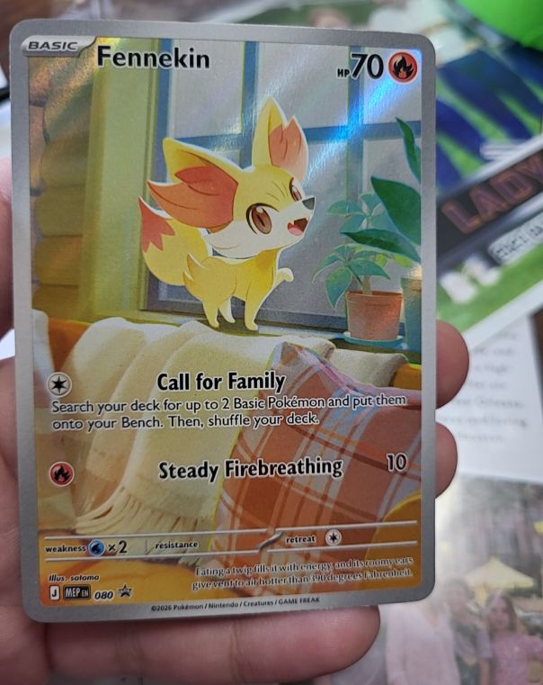 2026 Pokémon Chaos Rising ETB Promo #080 Fennekin — front