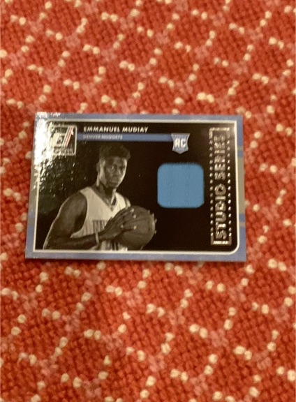 2015-16 Panini Donruss Studio Series #3 Emmanuel Mudiay — front