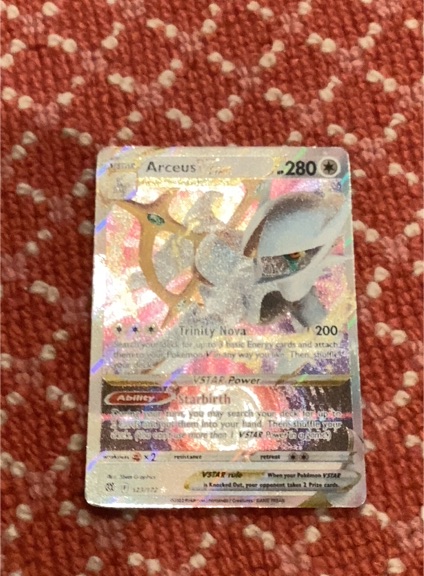 2022 Pokémon TCG Sword & Shield: Brilliant Stars #123 Arceus VSTAR — front