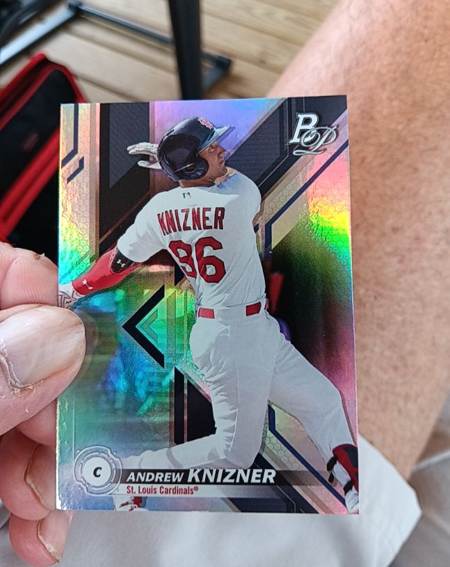 2019 Bowman Platinum #TOP-59 Andrew Knizner Top Prospects — front