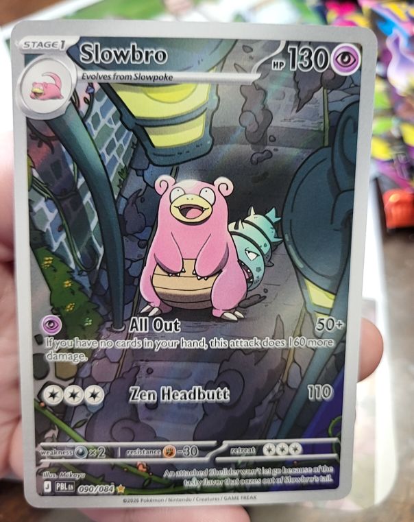 2026 Pokémon #90 Slowbro Illustration Rare Pitch Black — front