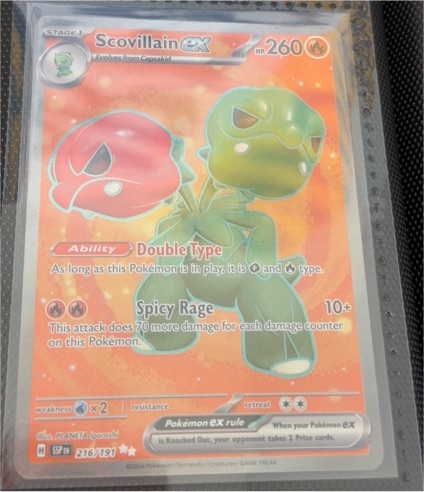 2024 The Pokémon Company SV08 Surging Sparks #216/191 Scovillain EX — front