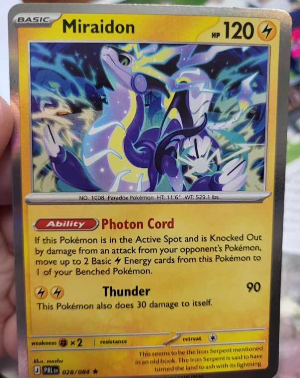 2026 Pokémon Pitch Black #28 Miraidon — front