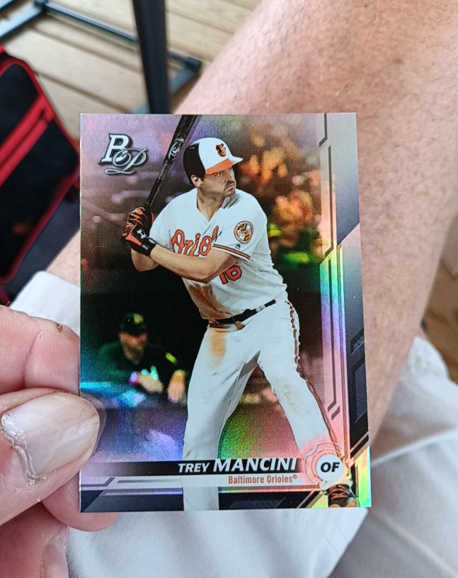 2019 Bowman Platinum #60 Trey Mancini — front