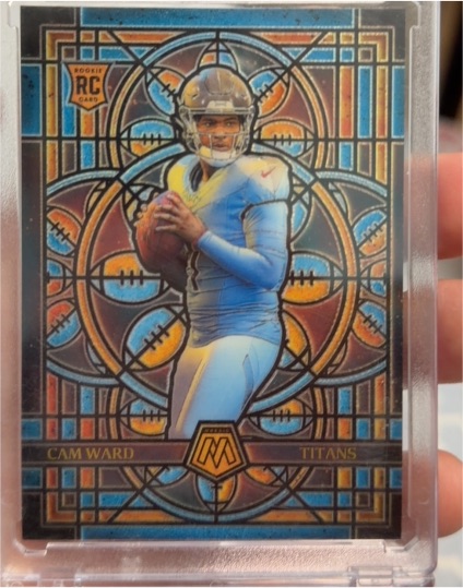 2025 Panini Mosaic Stained Glass Oversized #25 Cam Ward — front
