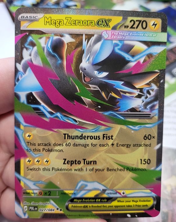2026 The Pokémon Company Mega Zeraora EX #027/084 — front