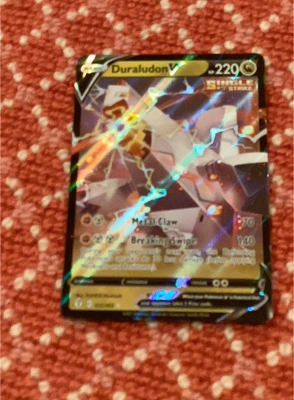 2021 Pokemon TCG Evolving Skies #122 Duraludon V — front
