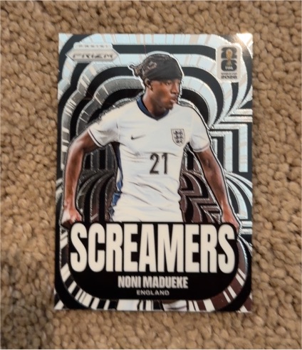 2026 Panini Prizm FIFA World Cup #22 Noni Madueke Screamers Insert — front