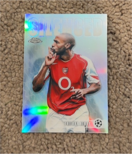 2025-26 Topps Chrome UEFA Club Competitions #SHH-2 Thierry Henry Silenced Insert — front