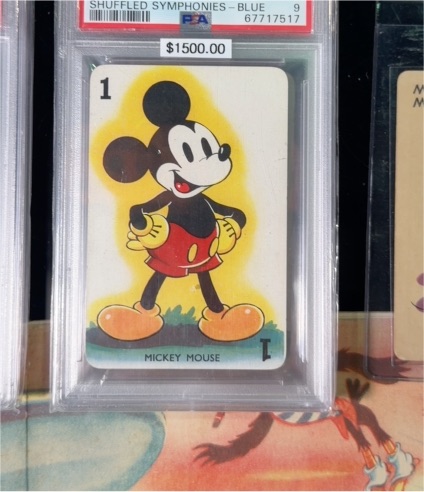 1938 Castell Bros. Shuffled Symphonies #1 Mickey Mouse Blue Back — front