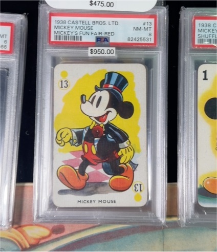 1938 Castell Bros. Ltd. #13 Mickey Mouse Mickey's Fun Fair-Red — front