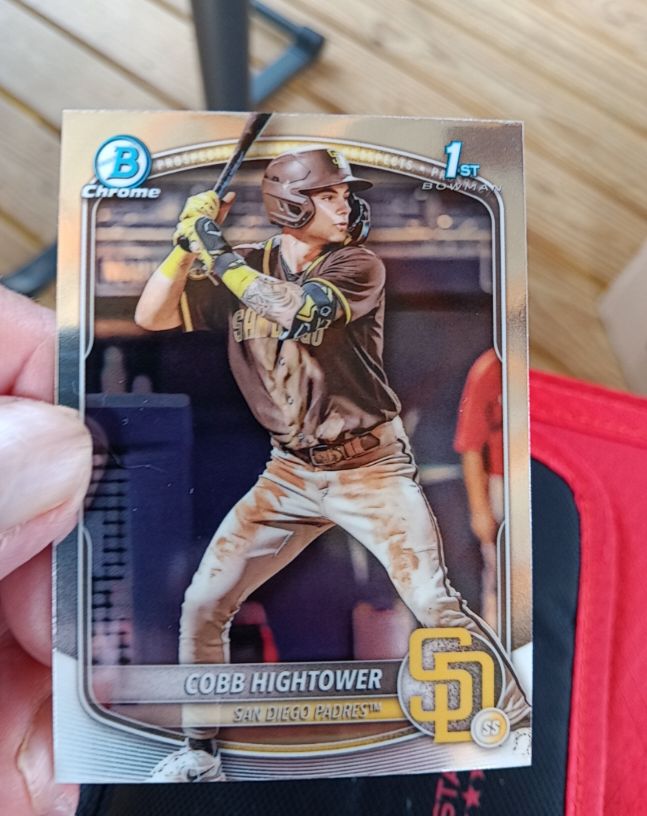 2025 Bowman Chrome #BCP-104 Cobb Hightower — front