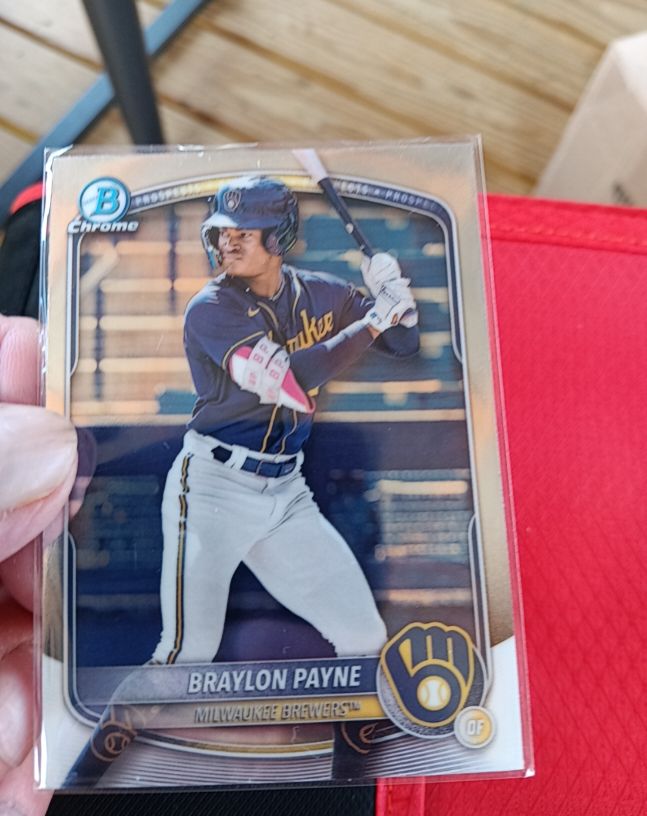 2025 Bowman Chrome Prospects #BCP-148 Braylon Payne — front