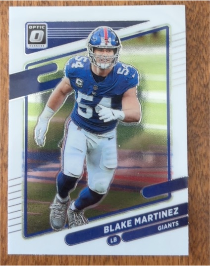 2021 Panini Donruss Optic #17 Blake Martinez — front