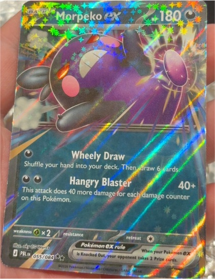 2026 Pokemon ME05: Pitch Black #055 Morpeko ex — front